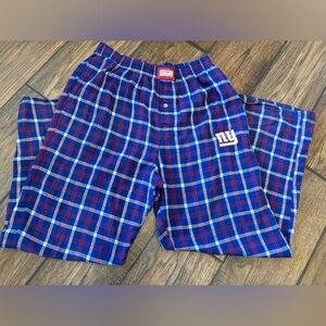 NFL New York NY Giants Football Apparel Reebok Plaid Athleisure Loungewear Pants